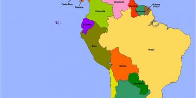 نقشہ کے بیلیز جنوبی امریکہ