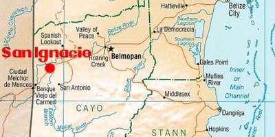 نقشہ کے سان ignacio بیلیز